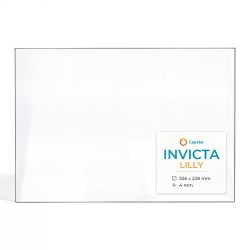 Vitre Invicta LILLY - Verre Rectangle pour poêle à bois