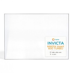 Invicta 666014 INSERT 600 TURBO Glas - Rechteck Kaminglas für Kaminofen