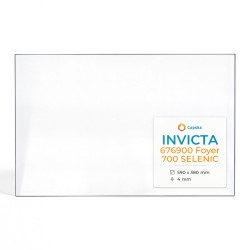 Invicta 676900 FOYER 700 SELENIC Glas - Rechteck Kaminglas für Kaminofen