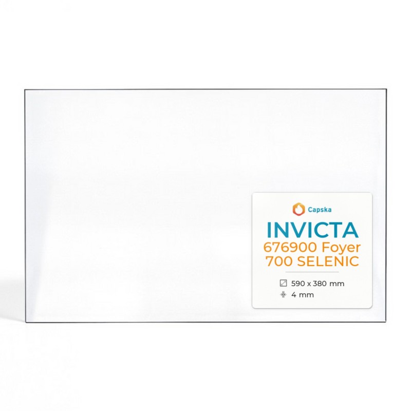 Invicta 676900 FOYER 700 SELENIC Glass - Fireplace Insert Panel