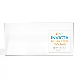 Invicta 681144 FOYER 1100 D.O. Glas - Rechteck Kaminglas für Kaminofen