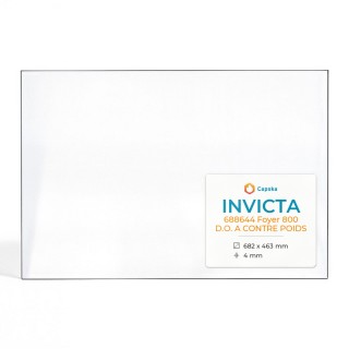 Vetro Invicta 688644 FOYER 800 D.O. A CONTRE POIDS - Vetro Rettangolo