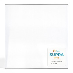 Supra N°8 Glas - Rechteck Kaminglas für Kaminofen