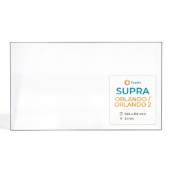 Supra ORLANDO / ORLANDO 2 Glass - Rectangular glass panel for wood burning stove