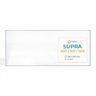 Vetro Supra 500 / 501 / 502 - Vetro Rettangolo per stufa a legna