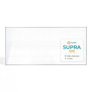 Supra 505 Glas - Rechteck Kaminglas für Kaminofen