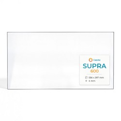 Supra 600 Glas - Rechteck Kaminglas für Kaminofen