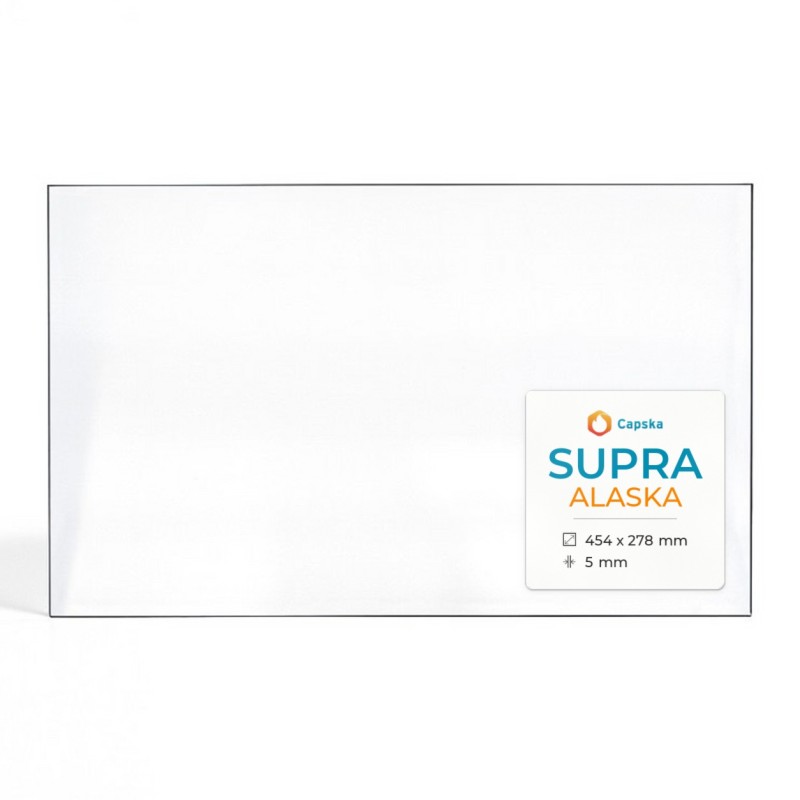 Supra ALASKA Glass - Rectangular Panel for Wood Burning Stove