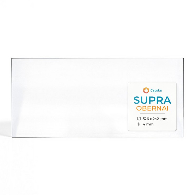 Supra OBERNAI Glas - Rechteck Kaminglas für Kaminofen