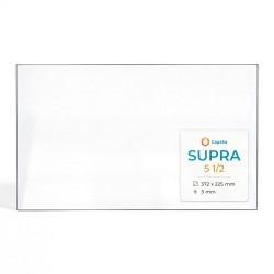 Vitre Supra 5 1/2 - Verre Rectangle pour poêle à bois