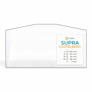 Supra CASTELBERG Glas - Kaminglas für Kaminofen