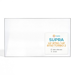 Vetro Supra HF 8750 / HF 8750 TURBO 2 - Vetro Rettangolo per stufa a legna