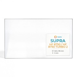 Vitre Supra HF 8750 / HF 8750 TURBO 2 - Verre Rectangle pour poêle à bois