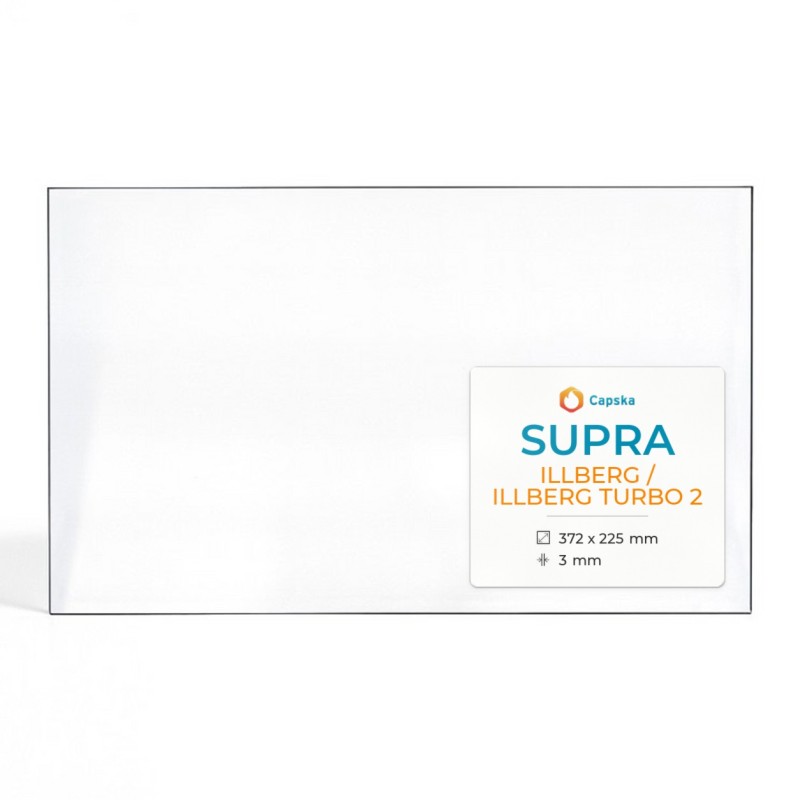 Vetro Supra ILLBERG / ILLBERG TURBO 2 - Vetro Rettangolo per stufa a legna