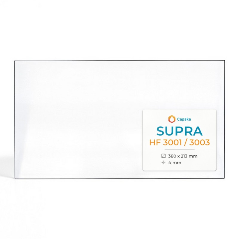 Supra HF 3001/3003 Glas - Rechteck Kaminglas für Kaminofen