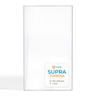 Supra TOMERA Glas - Rechteck Kaminglas für Kaminofen