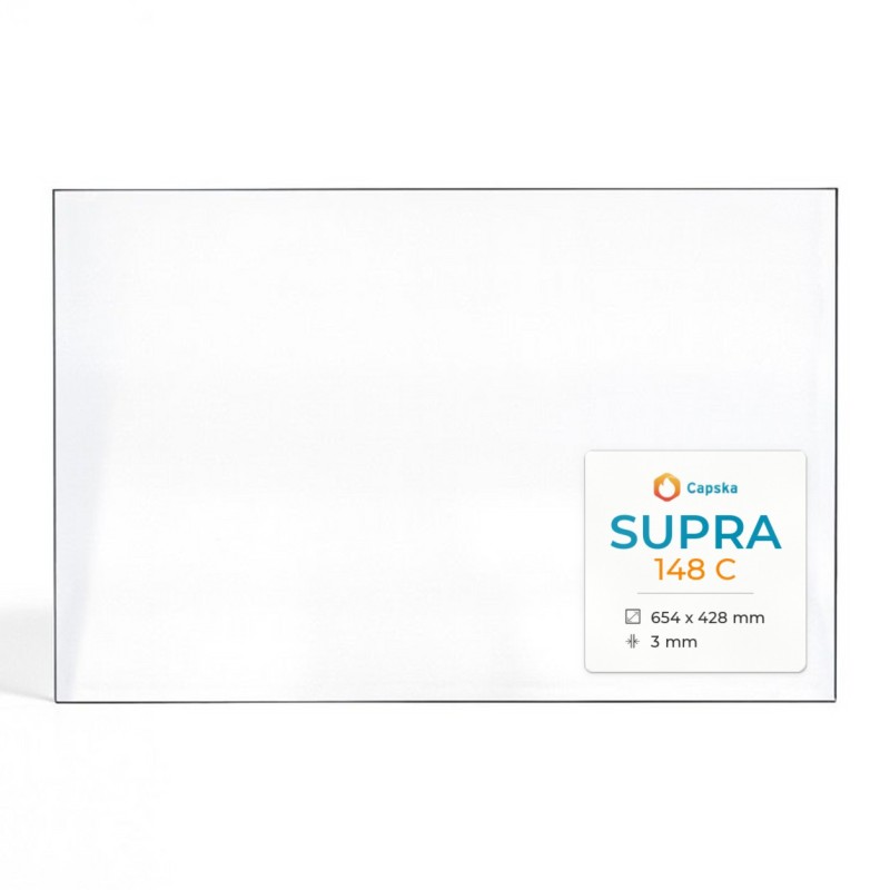 Supra 148 C Glass - Rectangular Fireplace Insert Panel