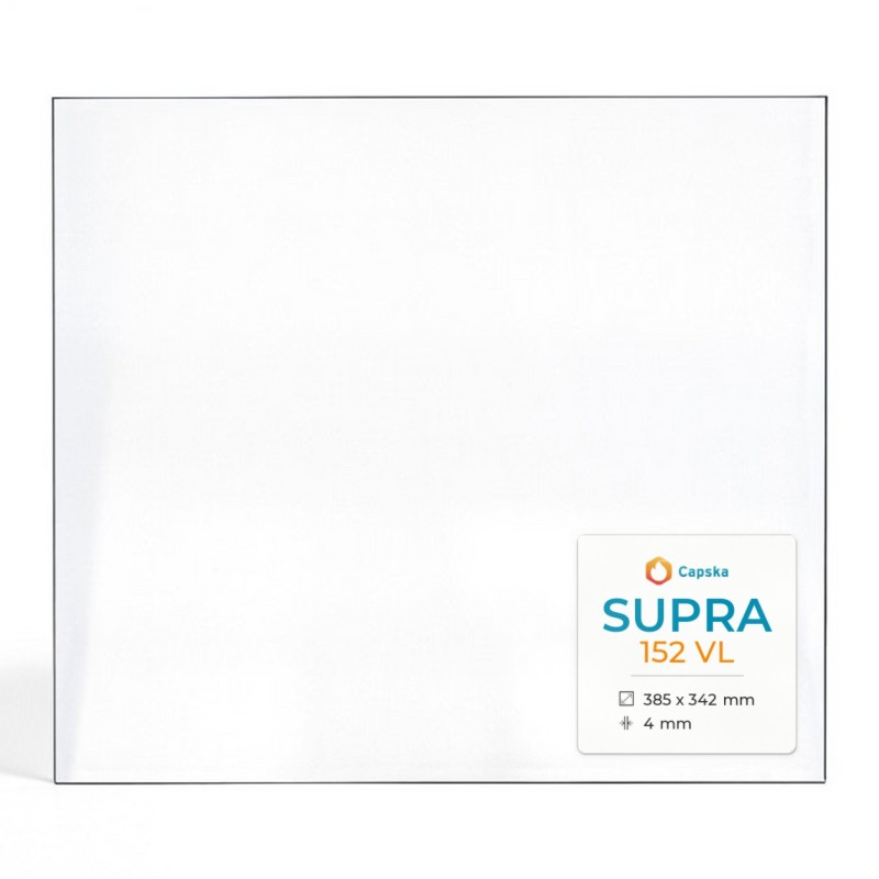 Supra 152 VL Glas - Rechteck Seitlich Kaminglas für Kaminofen