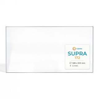 Supra 172 Glas - Rechteck Kaminglas für Kaminofen