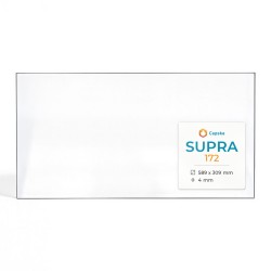 Supra 172 Glas - Rechteck Kaminglas für Kaminofen