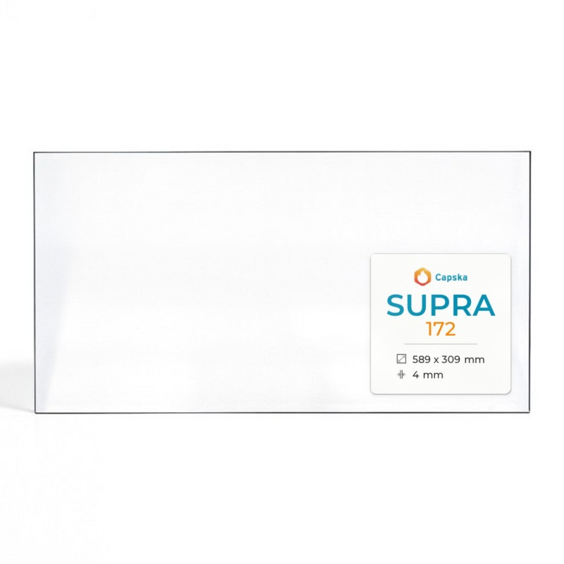 Supra 172 Glass - Rectangular Fireplace Insert Panel