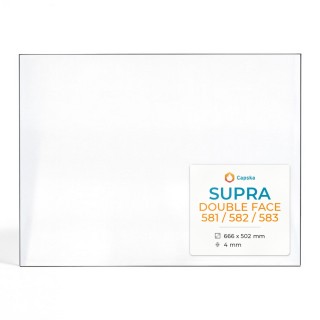 Vetro Supra DOUBLE FACE 581 / 582 / 583 - Vetro Rettangolo per caminetto