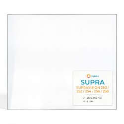 Vetro Supra SUPRAVISION 250 / 252 / 254 / 256 / 258 - Vetro Rettangolo Laterale per inserto per caminetto
