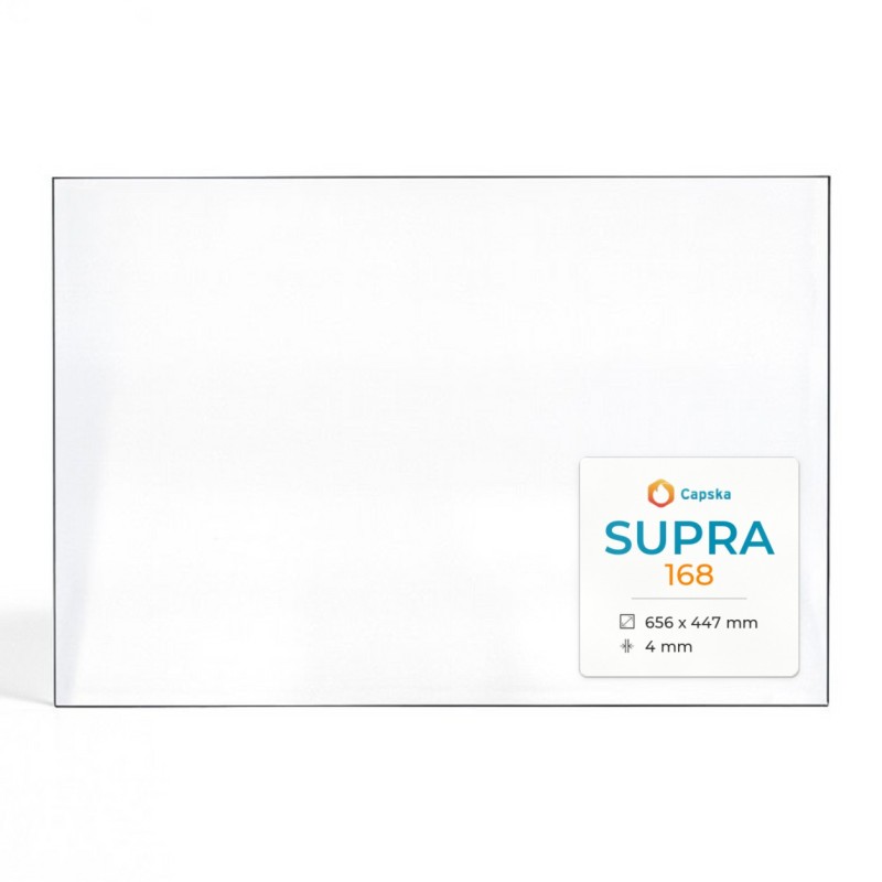 Supra 168 Glass - Rectangular Fireplace Insert Panel