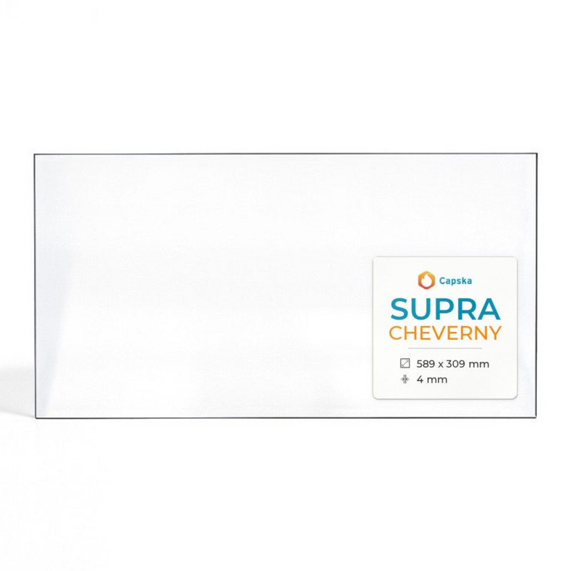 Vetro Supra CHEVERNY - Vetro Rettangolo per inserto camino
