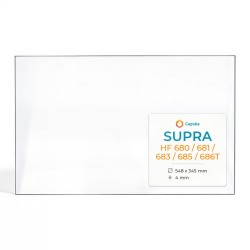 Vitre Supra HF 680 / 681 / 683 / 685 / 686T - Verre Rectangle pour insert