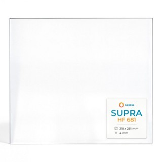 Supra HF 681 Glas - Rechteck Seitlich Kaminglas für Kaminofen