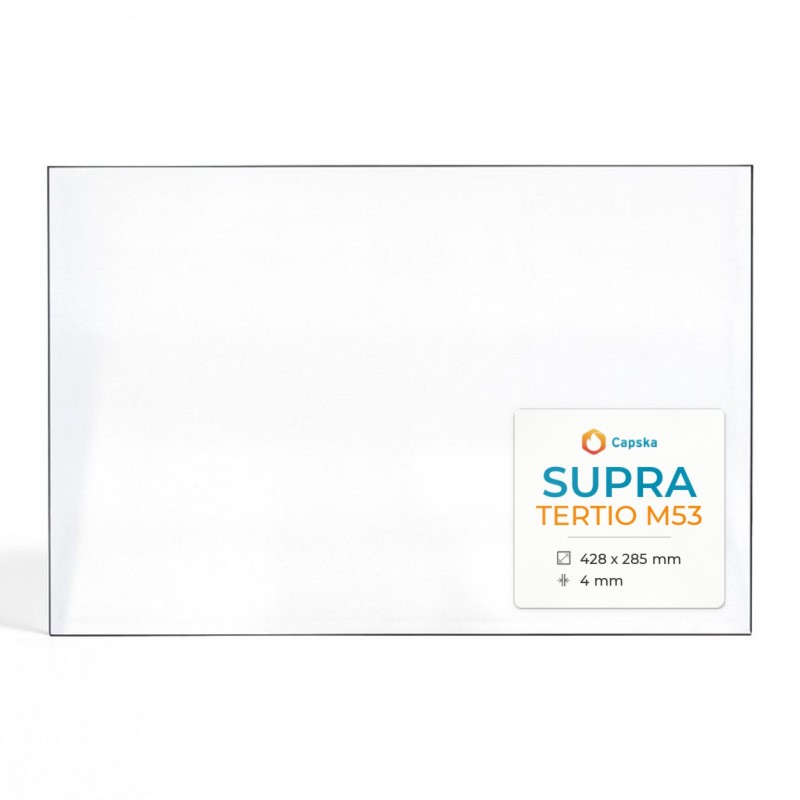 Vitre Supra TERTIO M53 - Verre Rectangle pour insert
