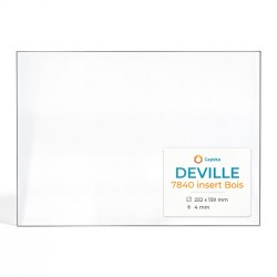 Vetro Deville 7840 INSERT BOIS - Vetro Rettangolo per inserto per caminetto