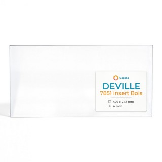Vetro Deville 7851 INSERT BOIS - Vetro Rettangolo per caminetti