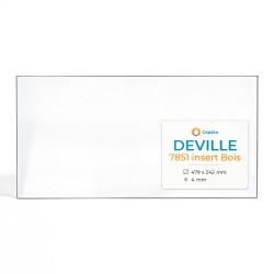 Deville 7851 INSERT BOIS Glas - Rechteck Kaminglas für Kaminofen