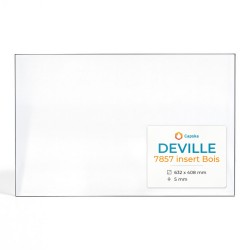 Deville 7857 INSERT BOIS Glas - Rechteck Kaminglas für Kaminofen