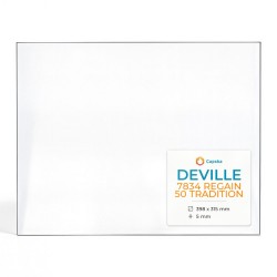 Deville 7834 REGAIN 50 TRADITION Glass - Rectangular glass panel for fireplace insert