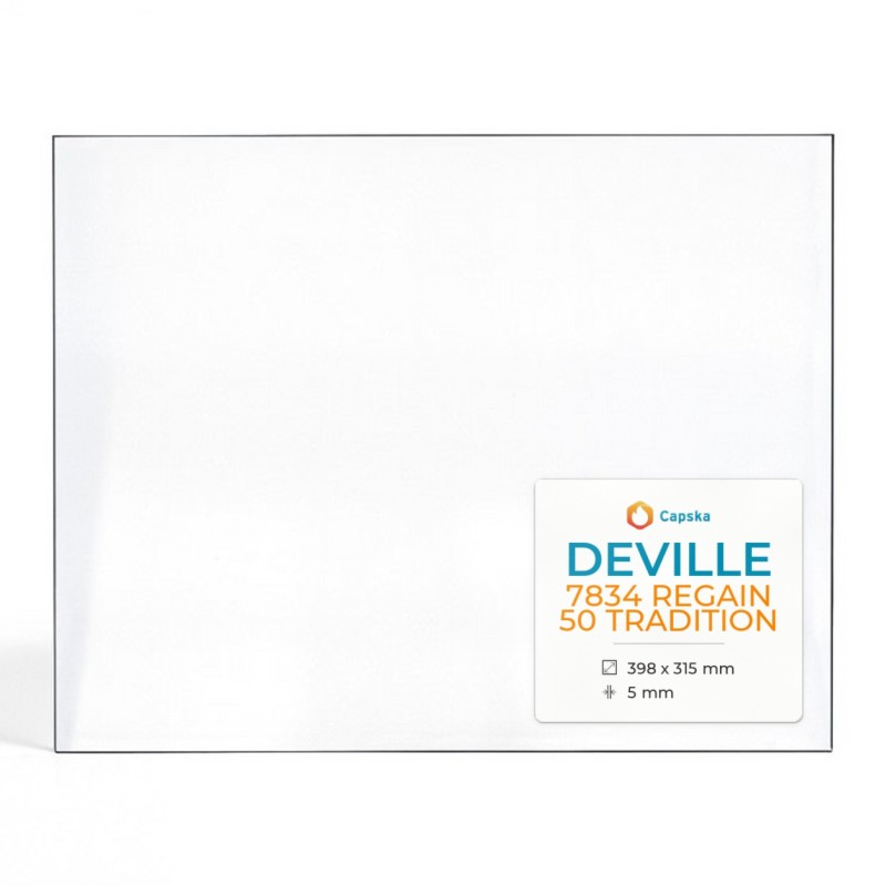 Vetro Deville 7834 REGAIN 50 TRADITION - Vetro Rettangolo per inserto caminetto