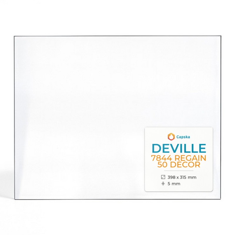 Vitre Deville 7844 REGAIN 50 DECOR - Verre Rectangle pour insert