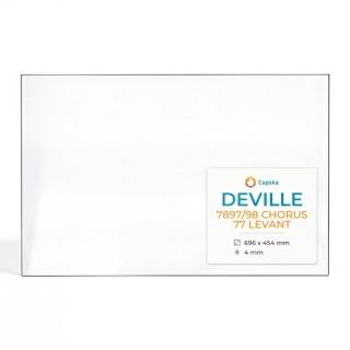 Vitre Deville 7897/98 CHORUS 77 LEVANT - Verre Rectangle pour insert