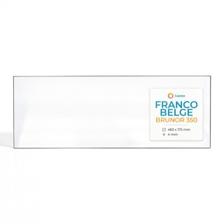 Franco Belge BRUNOR 350 Glas - Rechteck Kaminglas