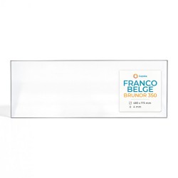 Vetro Franco Belge BRUNOR 350 - Vetro Rettangolo per stufa a legna