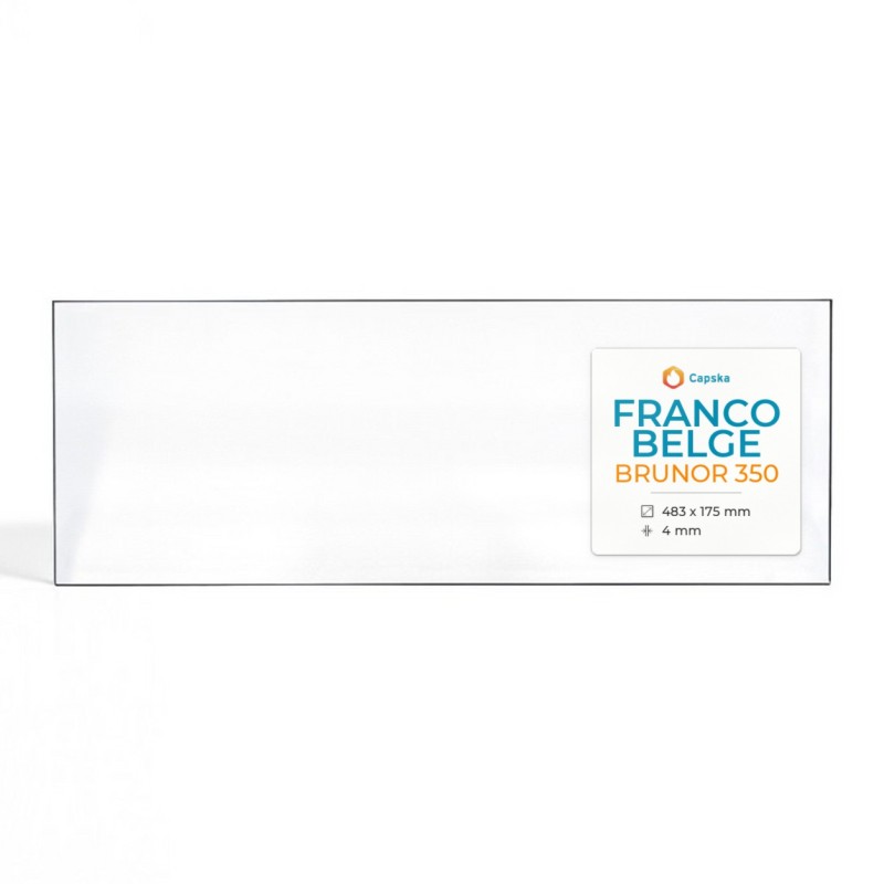 Franco Belge BRUNOR 350 Glas - Rechteck Kaminglas