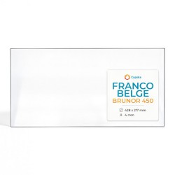 Vetro Franco Belge BRUNOR 450 - Vetro Rettangolo per stufa a legna