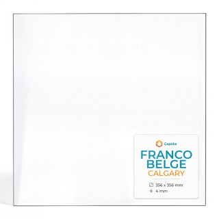 Franco Belge CALGARY Glas - Rechteck Kaminglas für Kaminofen