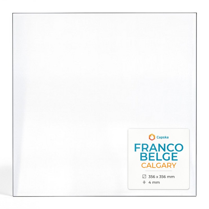 Franco Belge CALGARY Glass - Rectangular Panel for Wood Burning Stove