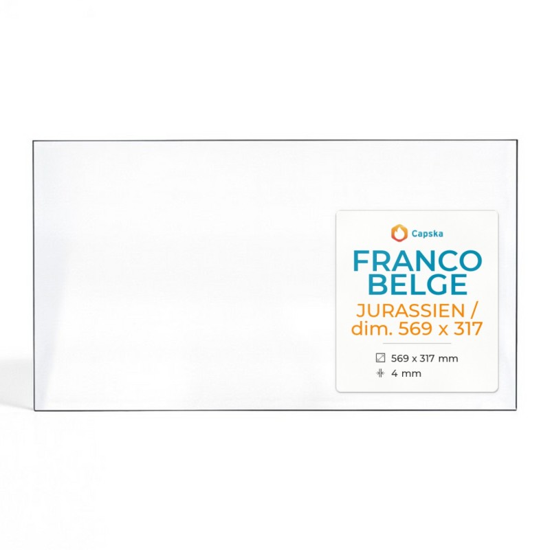 Franco Belge JURASSIEN Glass Panel - Rectangular 569x317mm