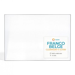 Vitre Franco Belge CLERMONT II 12 KW - Verre Rectangle pour poêle à bois