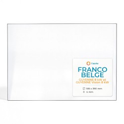 Vitre Franco Belge GUYENNE 8 KW - Verre Rectangle pour poêle à bois