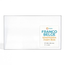 Franco Belge 6340703/04 INSERT BOIS Glas - Rechteck Kaminglas für Kaminofen